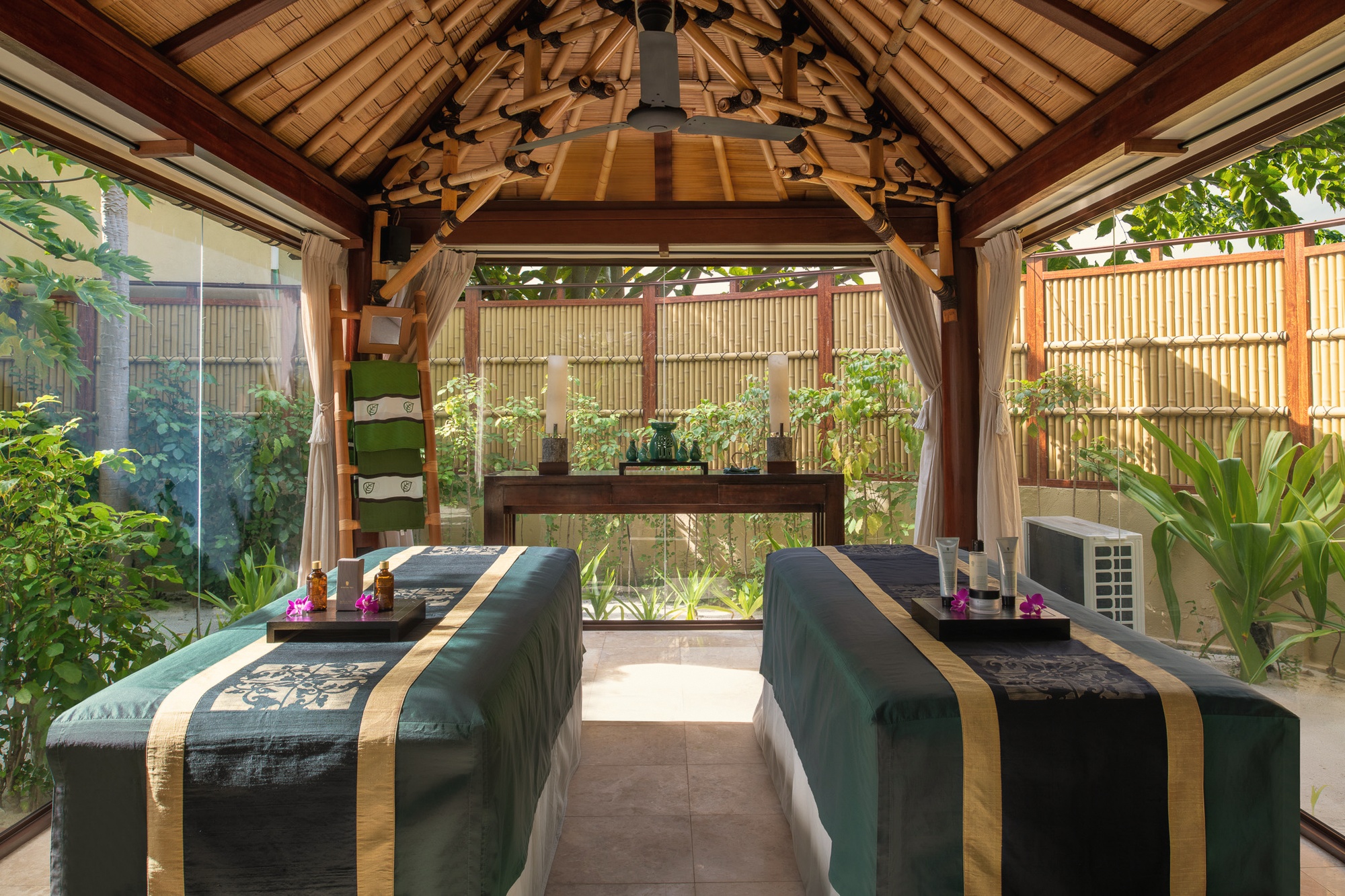 A Banyan Tree Spa treatment room. The spa is the operational centrepiece of the resort, with a treatment programme that goes beyond the standard resort offering.