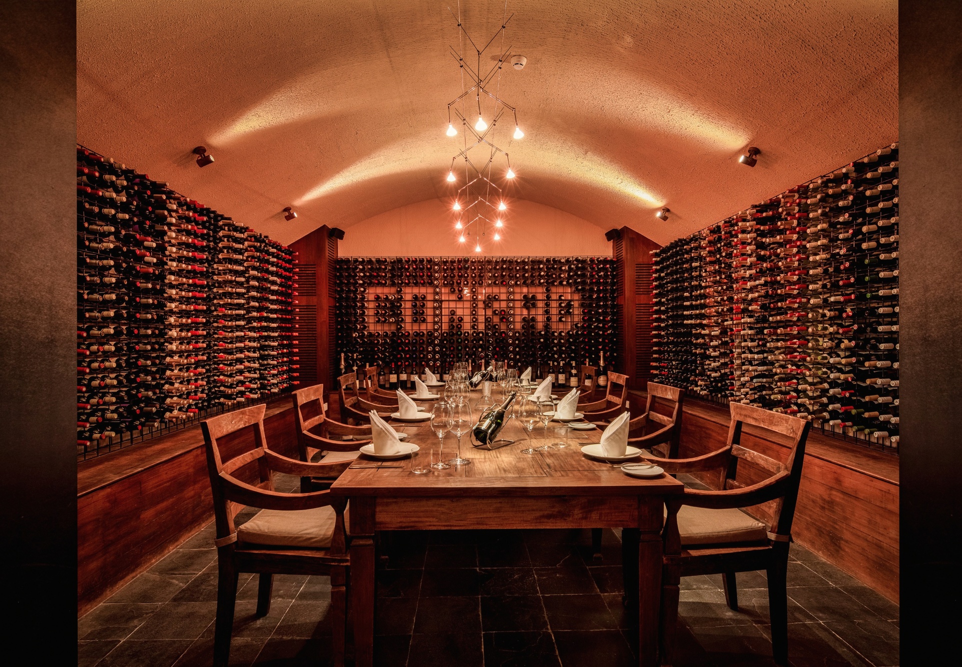 The Mandhoo wine cellar. One of the most established cellars in the Indian Ocean, with the longest provenance of any Maldives resort.