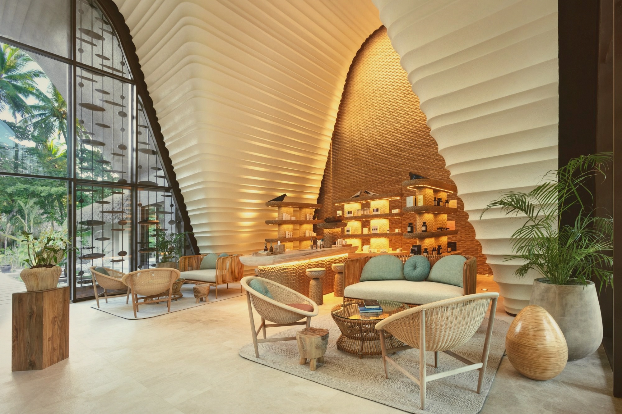 The Areka treatment centre. The property's central wellness facility, with the largest hydrotherapy programme in the Maldives.