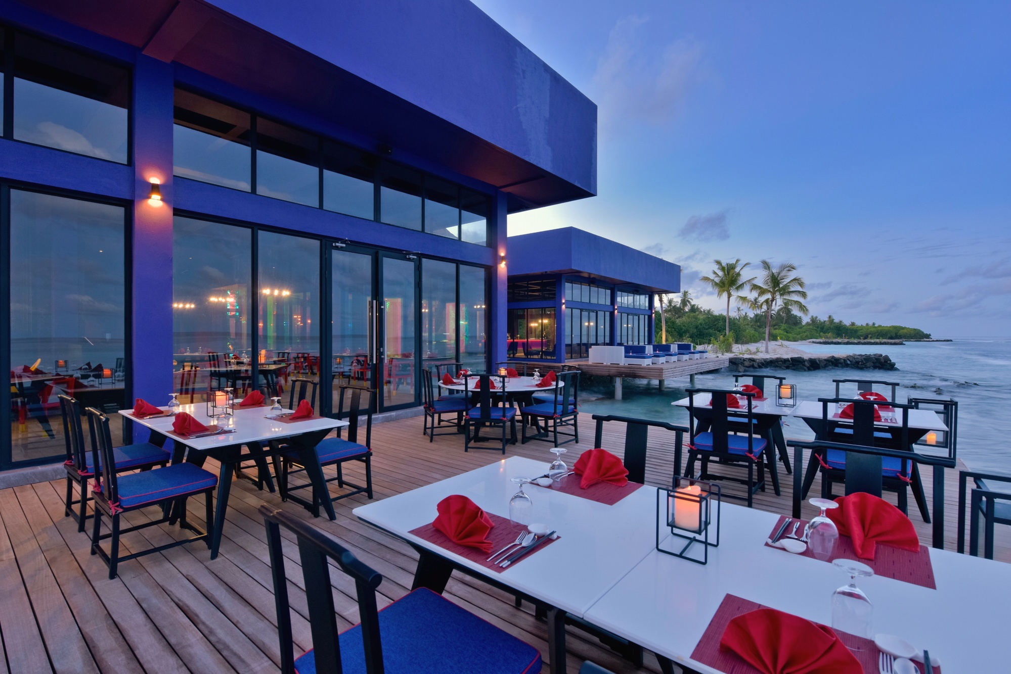 Sea Dragon. The over-water Asian restaurant, Kandima's signature dining venue.
