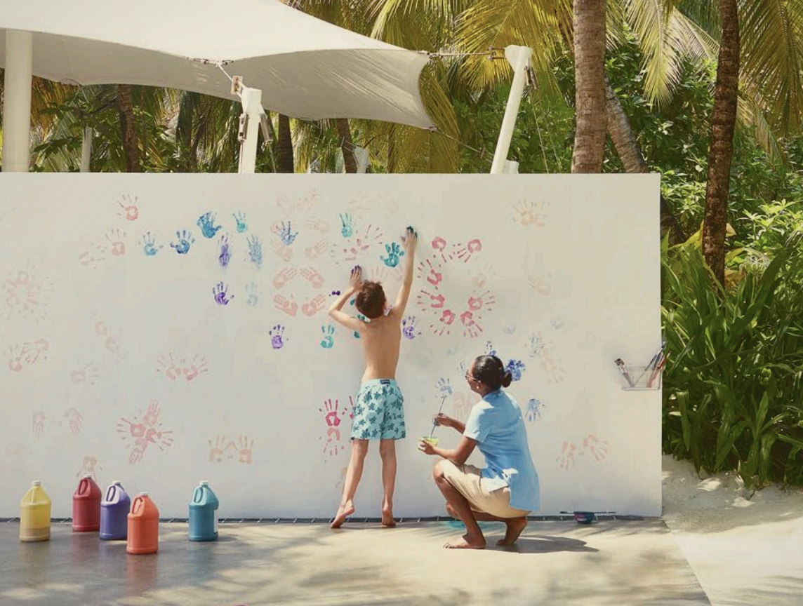 The Kids Only club. One&Only's substantive children's programme, run as its own dedicated pavilion.
