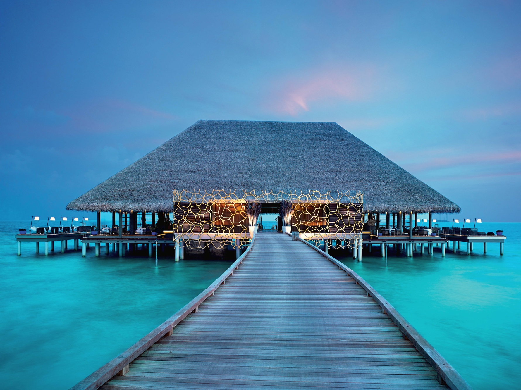 Aragu. The signature dining venue with the largest wine cellar in the Maldives, the wine programme is one of the most serious in the Indian Ocean.