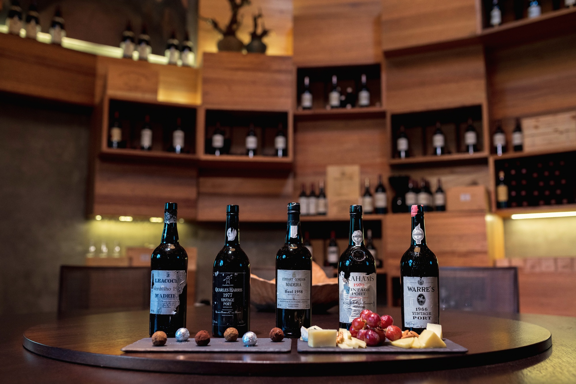 The Velaa wine cellar. Purpose-built for the property's substantial cellar, available for private dinners with the sommelier.