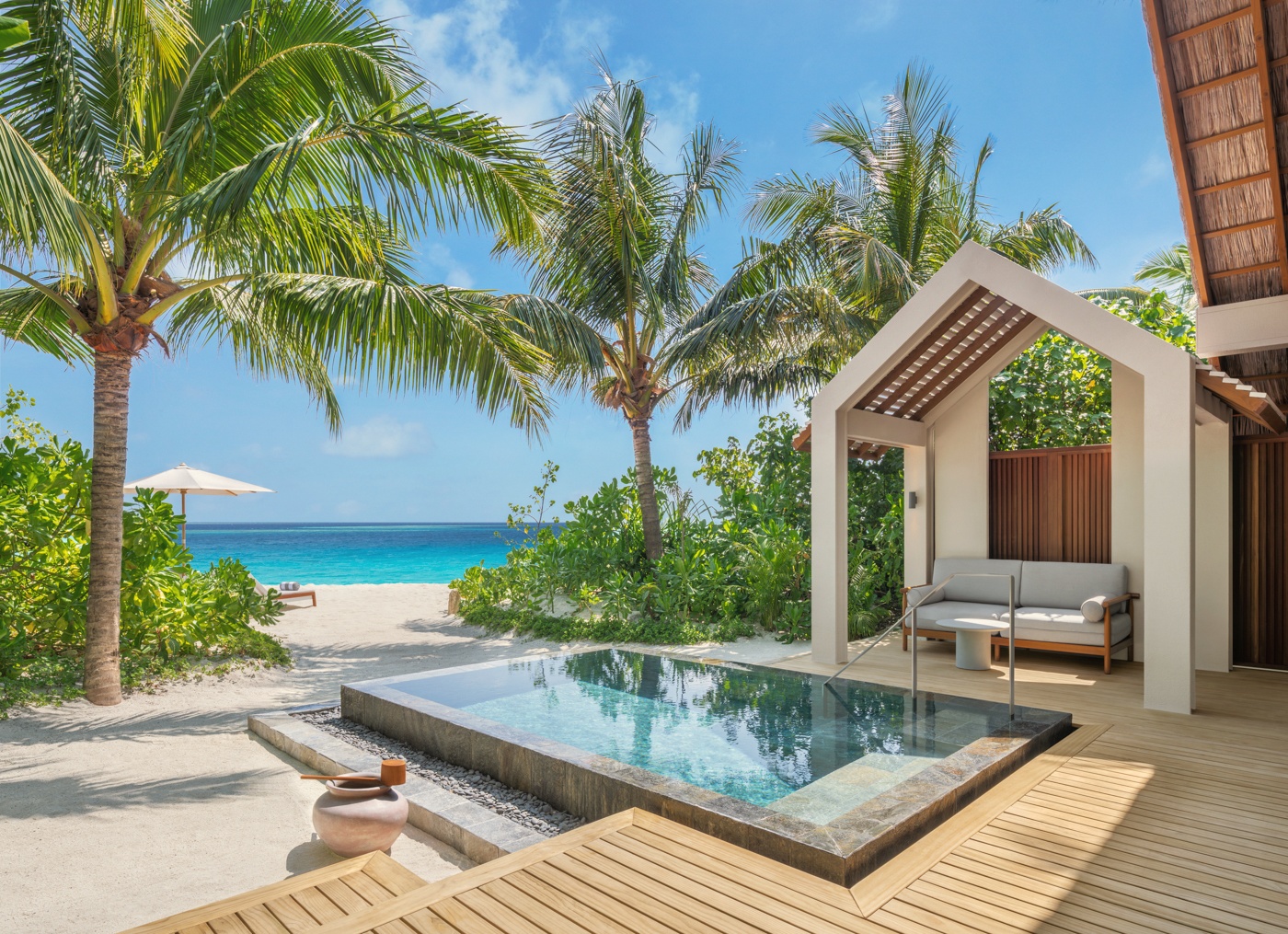 Sunset Beach Pool Villa. JW Marriott Kaafu