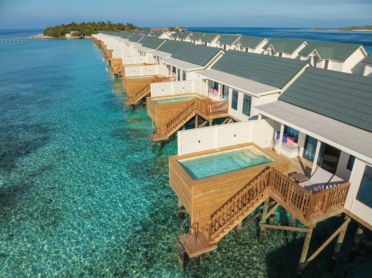 Sunset Water Villa with Pool. Oblu Helengili