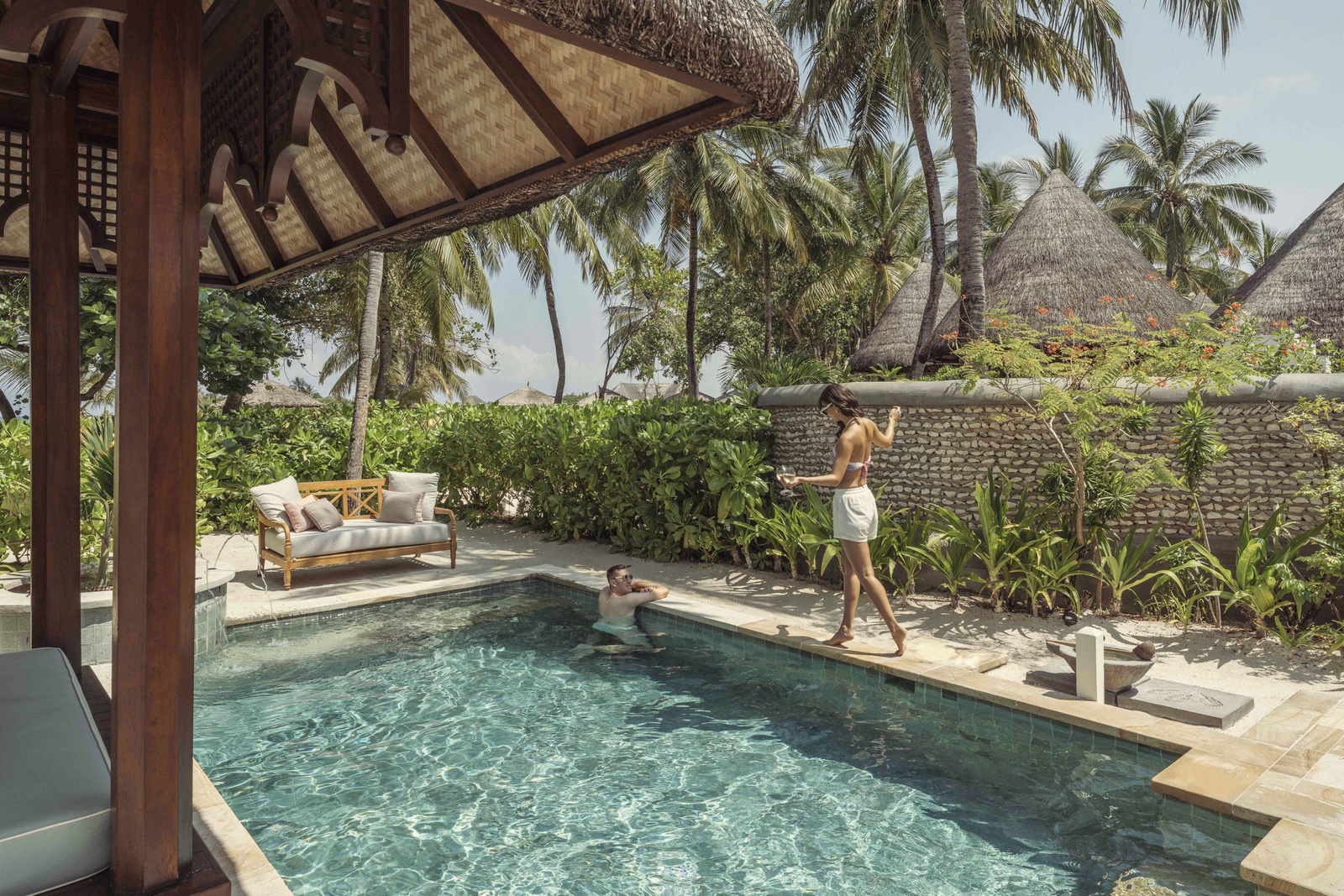Beach Pavilion. Four Seasons Maldives at Kuda Huraa