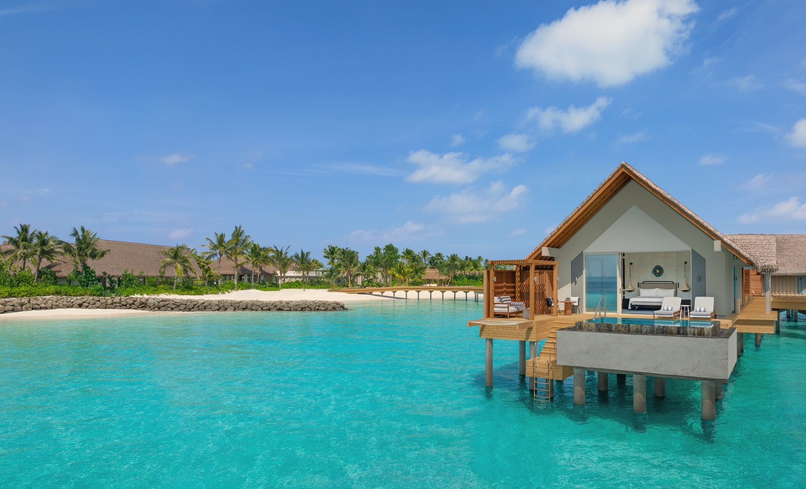 Overwater Pool Villa. JW Marriott